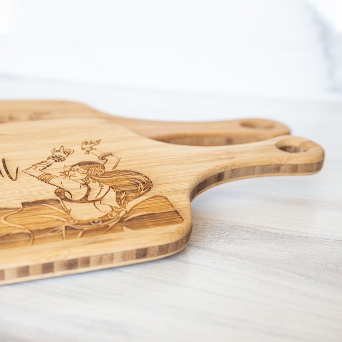 Wood Cutting Board With Handle - teelaunch