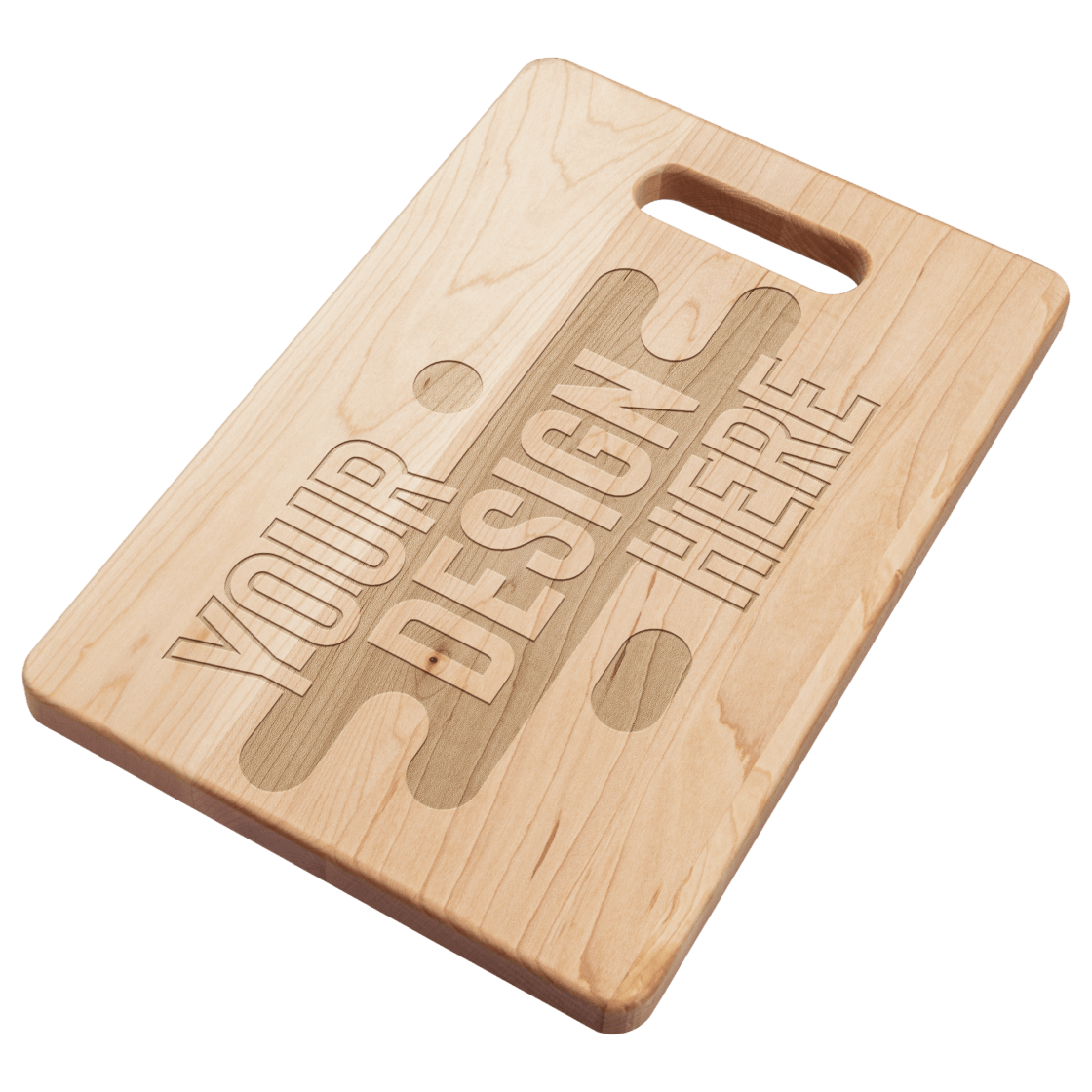 Maple cutting boards with handle – Peachtree Laser Supply